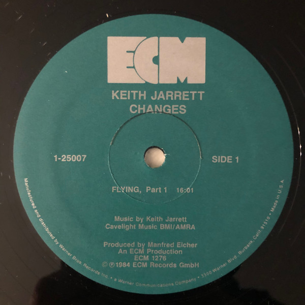 Keith Jarrett , Gary Peacock , Jack DeJohnette - Changes | ECM Records (1-25007) - 3