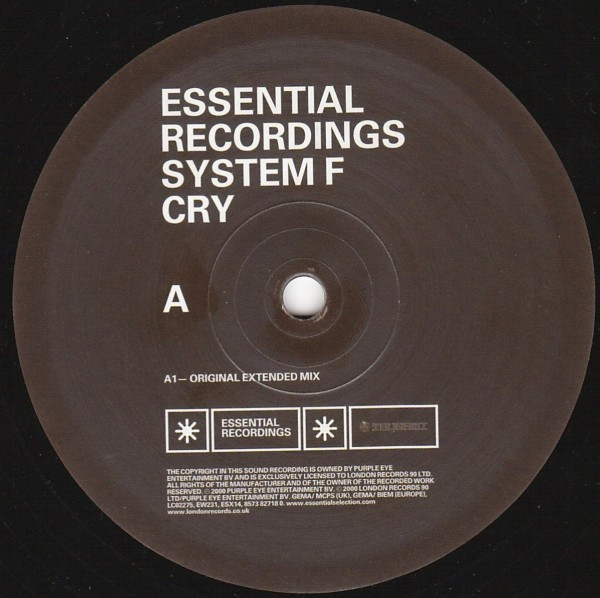 System F - Cry | Essential Recordings (ESX14) - 3 System F - Cry | Essential Recordings (ESX14) - 3