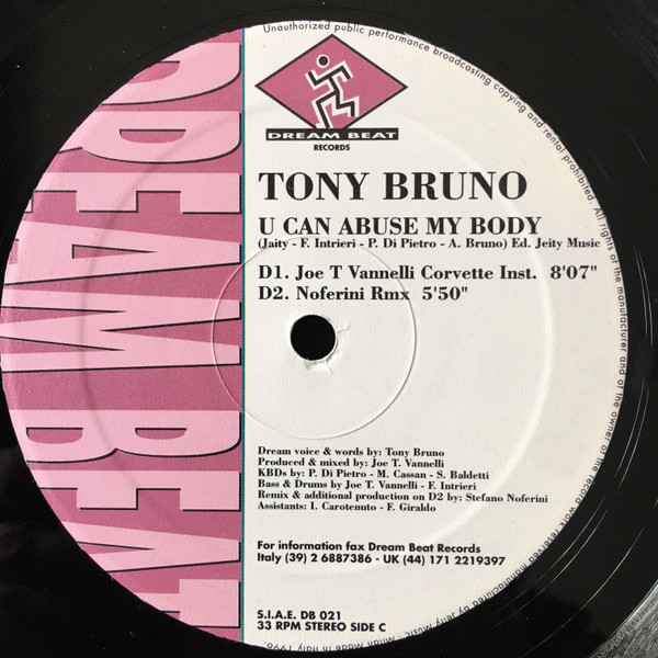 Tony Bruno - U Can Abuse My Body | Dream Beat (DB 021) - 6