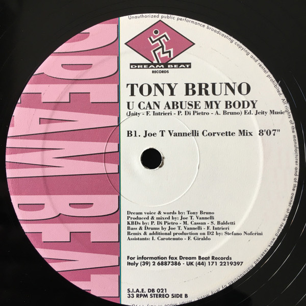 Tony Bruno - U Can Abuse My Body | Dream Beat (DB 021) - 4