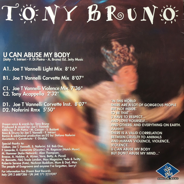 Tony Bruno - U Can Abuse My Body | Dream Beat (DB 021) - 2