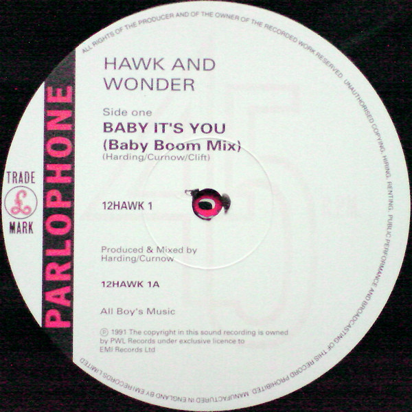 Hawk & Wonder - Baby It's You | Parlophone (12HAWK 1) - 4 Hawk & Wonder - Baby It's You | Parlophone (12HAWK 1) - 4