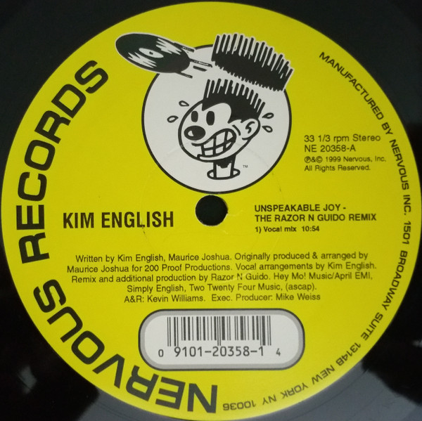 Kim English - Unspeakable Joy - The Razor N' Guido Remix | Nervous Records (NE 20358) - 2