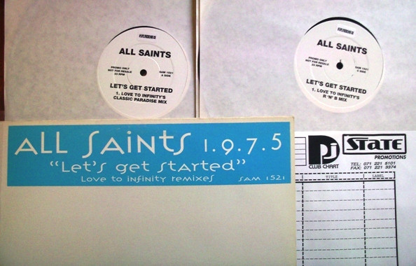 All Saints 1.9.7.5. - Let's Get Started (Love To Infinity Mixes) | WEA (SAM 1521)