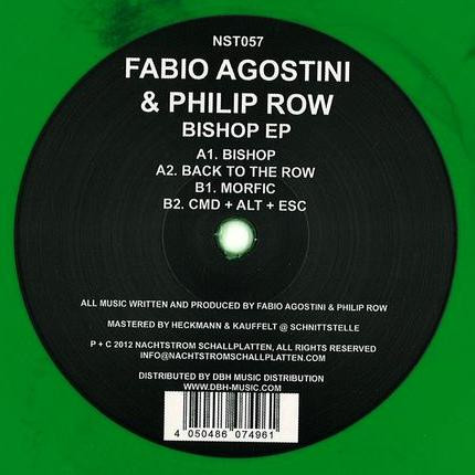 Fabio Agostini & Philip Row - Bishop EP | Nachtstrom Schallplatten (NST057)
