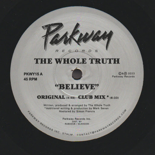 The Whole Truth - Believe | Parkway Records (PKWY15) - main The Whole Truth - Believe | Parkway Records (PKWY15) - main