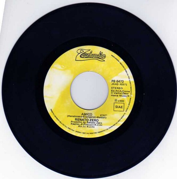 Renato Zero - Amico / Amore Si, Amore No | Zerolandia (PB 6473) - 3