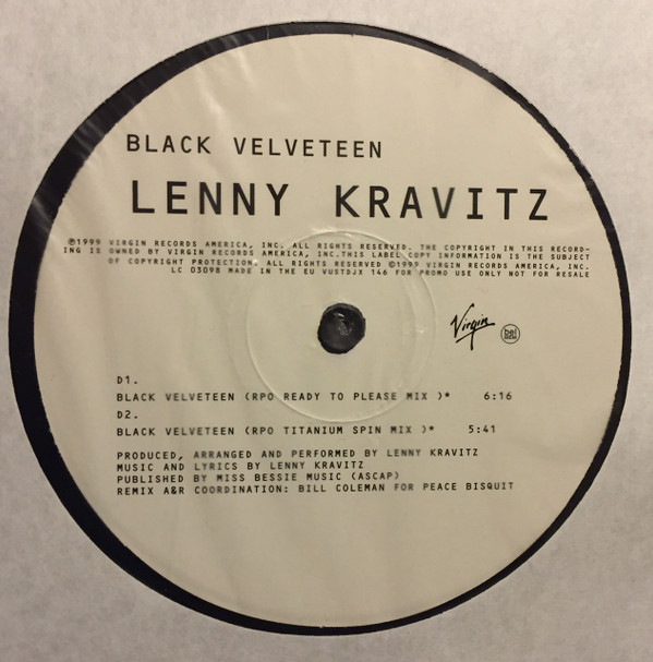 Lenny Kravitz - Black Velveteen | Virgin (VUSTDJX 146) - 5
