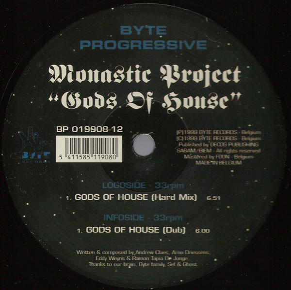 Monastic Project - Gods Of House | Byte Progressive (BP 019908-12) - 3