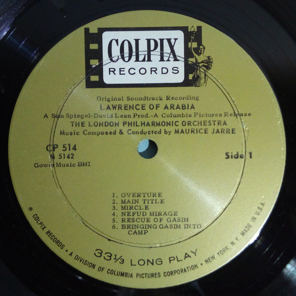 Maurice Jarre With London Philharmonic Orchestra - Original Soundtrack Recording: Lawrence Of Arabia | Colpix Records (CP 514) - 3 Maurice Jarre With London Philharmonic Orchestra - Original Soundtrack Recording: Lawrence Of Arabia | Colpix Records (CP 514) - 3