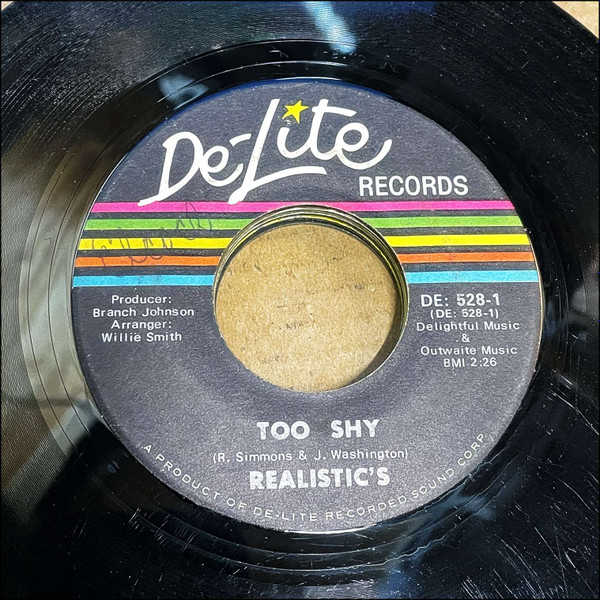 Realistic's - Please Baby Please / Too Shy | De-Lite Records (DE 528-0) - 3
