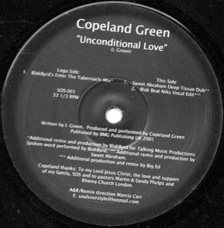Copeland Green - Unconditional Love | Soul's Our Style Recordings (SOS-001)