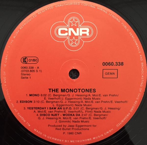 The Monotones - The Monotones | CNR Records (0060.338) - 3