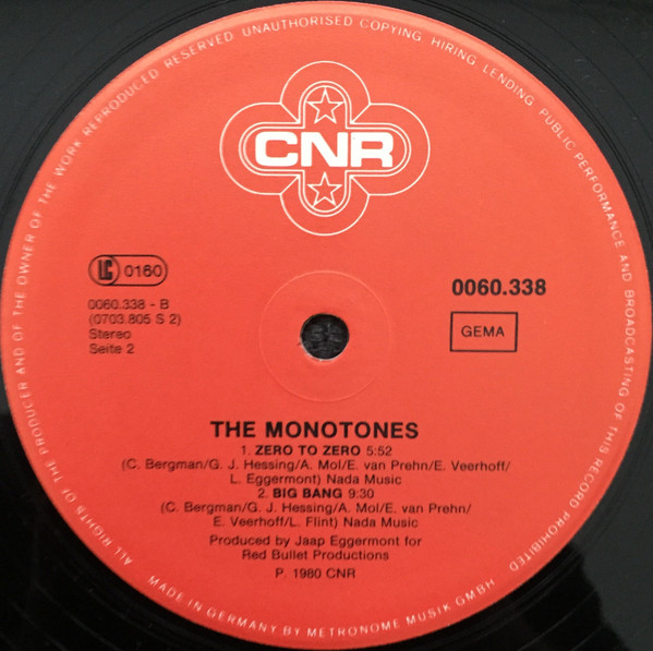 The Monotones - The Monotones | CNR Records (0060.338) - 4