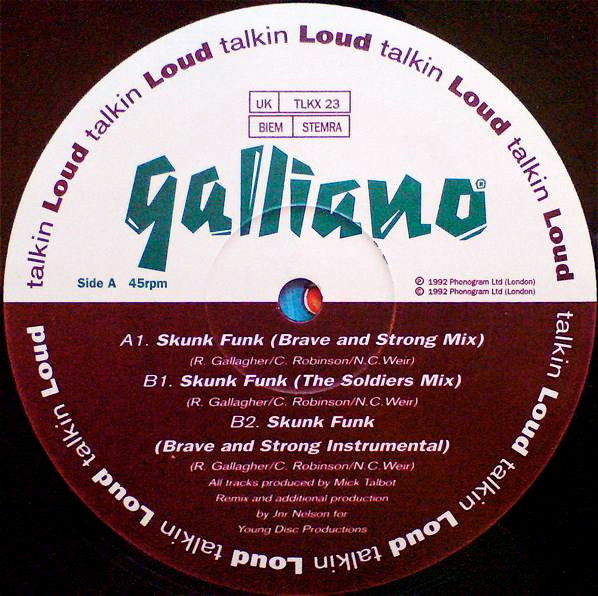 Galliano - Skunk Funk | Talkin' Loud (TLKX 23) - 3