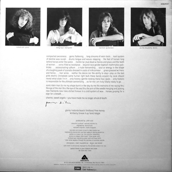 Patti Smith - Horses | Arista (3C 064 97237) - 2