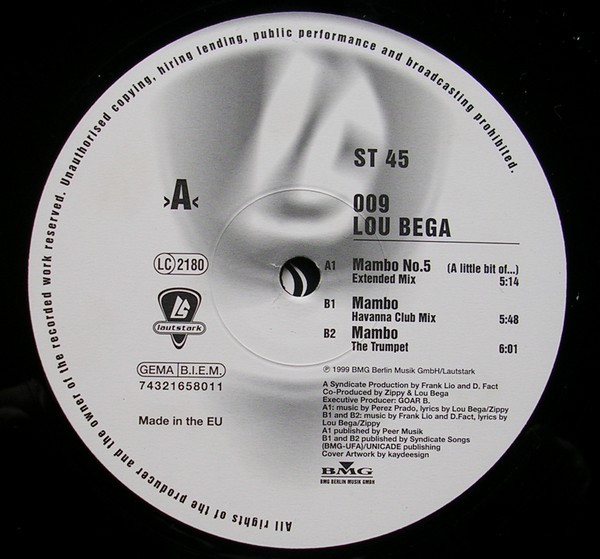 Lou Bega - Mambo No. 5 (A Little Bit Of...) | Lautstark (Lautstark 009) - 2