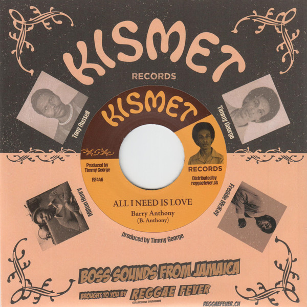 Barry Anthony / The Emotions - All I Need Is Love / Love You Most Of All | Kismet (RF446)