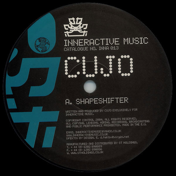 Cujo - Shapeshifter / Time Traveller | Inneractive Music (INNA 013)