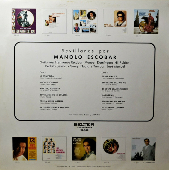 Manolo Escobar - Sevillanas | Belter (22.508) - 2