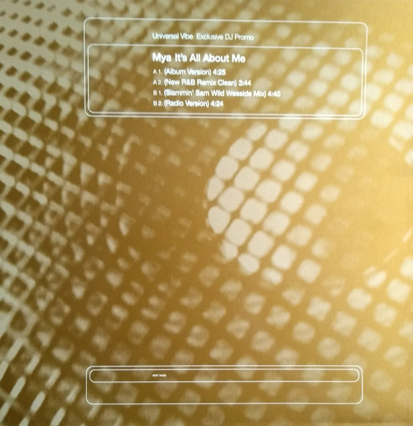 Mya - It's All About Me | Universal (WINT 95596)