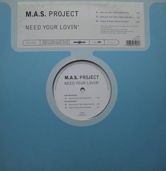 M.A.S. Project - Need Your Lovin' | Club Tools (edel0064460CLU) M.A.S. Project - Need Your Lovin' | Club Tools (edel0064460CLU)