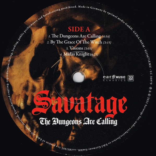Savatage - The Dungeons Are Calling | Ear Music Classics (0215671EMU) - 4 Savatage - The Dungeons Are Calling | Ear Music Classics (0215671EMU) - 4