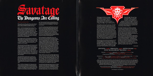Savatage - The Dungeons Are Calling | Ear Music Classics (0215671EMU) - 2 Savatage - The Dungeons Are Calling | Ear Music Classics (0215671EMU) - 2