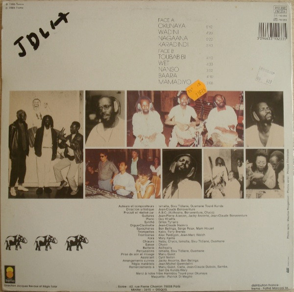 Touré Kunda - Toubab Bi | Trema (310 233) - 2