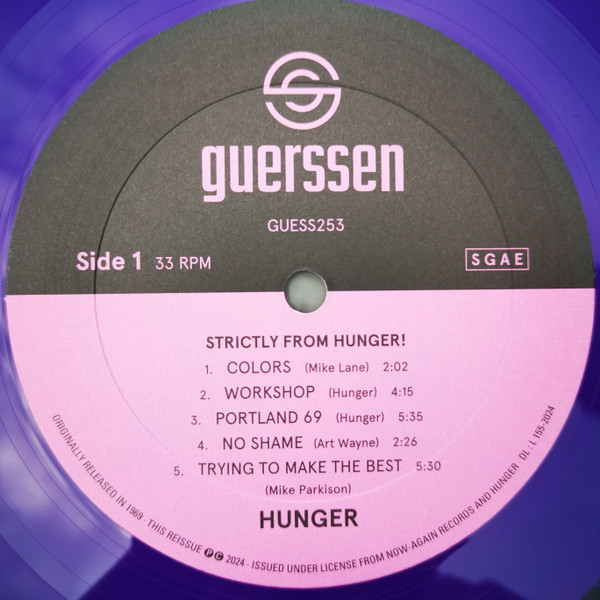 Hunger - Strictly From Hunger | Guerssen (GUESS253) - 3