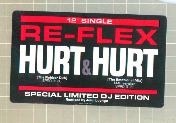 Re-Flex - Hurt (The Rubber Dub) | Capitol Records (SPRO-9120)