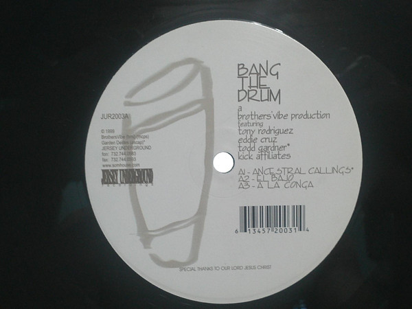 Brothers' Vibe Production - Bang The Drum | Jersey Underground (JUR2003)