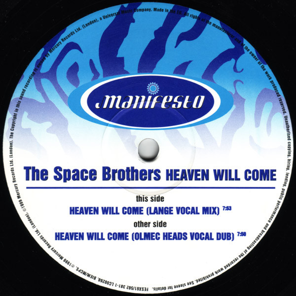 The Space Brothers - Heaven Will Come | Manifesto (FESX61) - 3 The Space Brothers - Heaven Will Come | Manifesto (FESX61) - 3