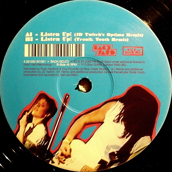 The Gossip - Listen Up! | Back Yard Recordings (BACK 18DJC2)