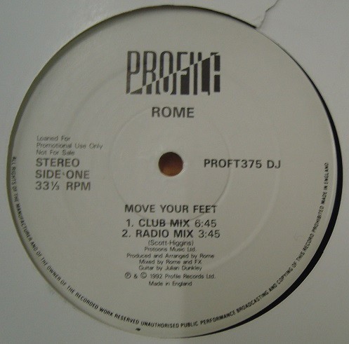 Rome - Move Your Feet | Profile Records (PROFT 375 DJ)