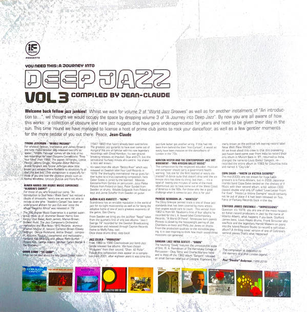 Jean-Claude Thompson - If Music Presents You Need This: A Journey Into Deep Jazz Vol 3 | BBE (BBE498CLP) - 3 Jean-Claude Thompson - If Music Presents You Need This: A Journey Into Deep Jazz Vol 3 | BBE (BBE498CLP) - 3