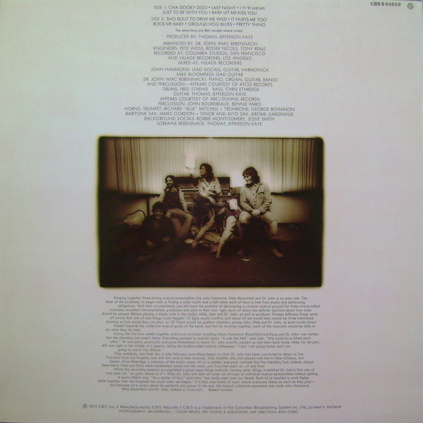 Mike Bloomfield , John Paul Hammond , Dr. John - Triumvirate | CBS (S 65659) - 2 Mike Bloomfield , John Paul Hammond , Dr. John - Triumvirate | CBS (S 65659) - 2