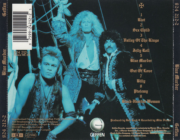 Blue Murder - Blue Murder | Geffen Records (924 212-2) - 2 Blue Murder - Blue Murder | Geffen Records (924 212-2) - 2