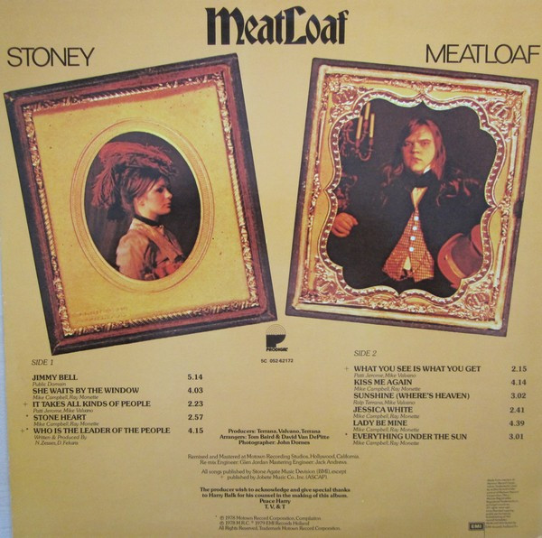 Meat Loaf - Featuring Stoney & Meatloaf | Prodigal (5C 052-62172) - 2