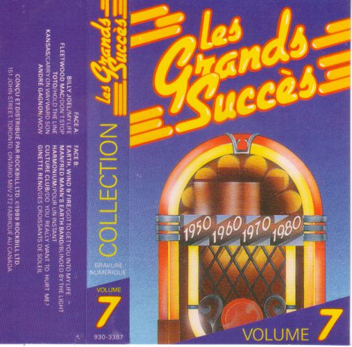 Various - Collection Les Grands Succès 1950 1960 1970 1980 Volume 7 [Cassette] | EMCI/Rockbill Ltd. (930-3387) - 2