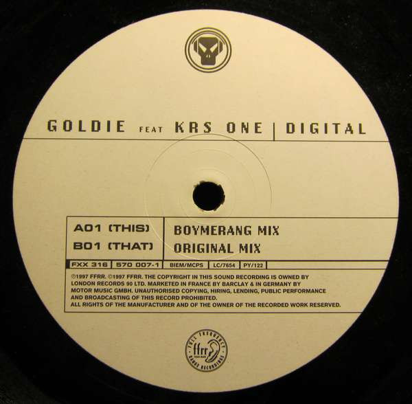 Goldie Feat. KRS-One - Digital | FFRR (FXX 316) - 2