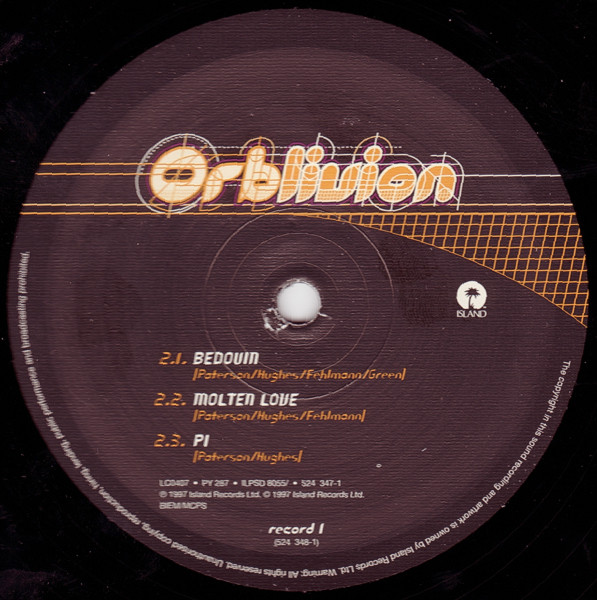 The Orb - Orblivion | Island Records (ILPSD 8055) - 4 The Orb - Orblivion | Island Records (ILPSD 8055) - 4