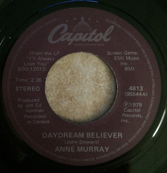 Anne Murray - Daydream Believer | Capitol Records (4813) - main