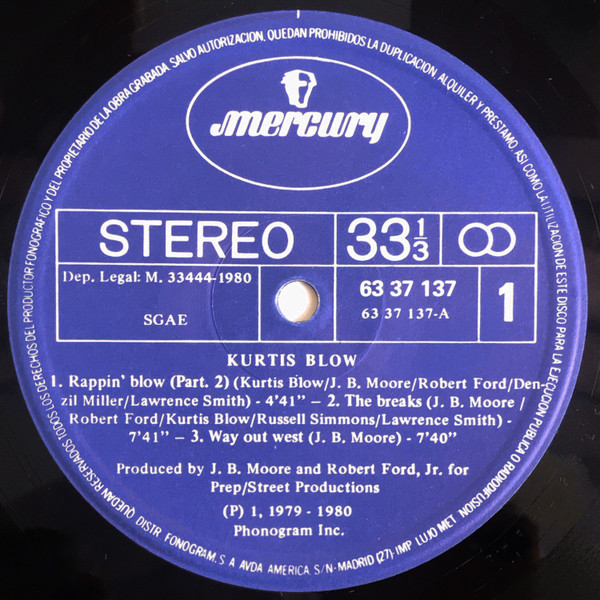 Kurtis Blow - Kurtis Blow | Mercury (63 37 137) - 3