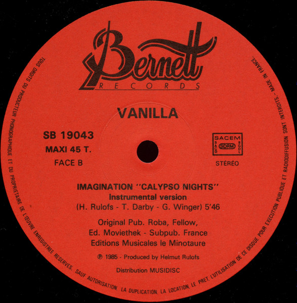 Vanilla - Imagination (Calypso Nights) | Bernett Records (SB 19043) - 4