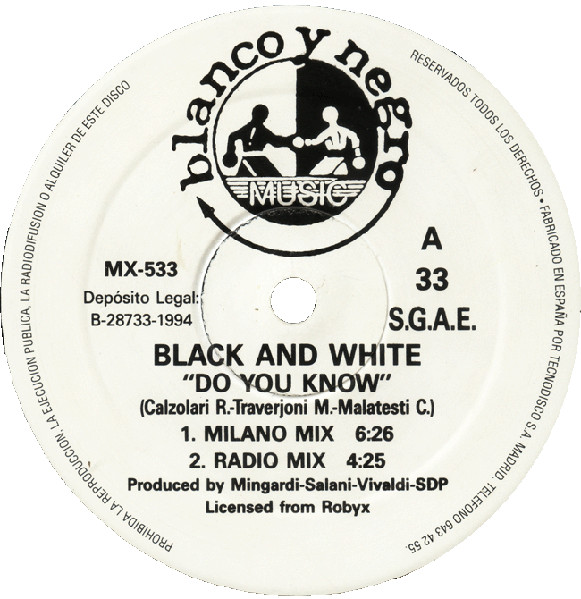 Black & White - Do You Know | Blanco Y Negro (MX 533) - 3