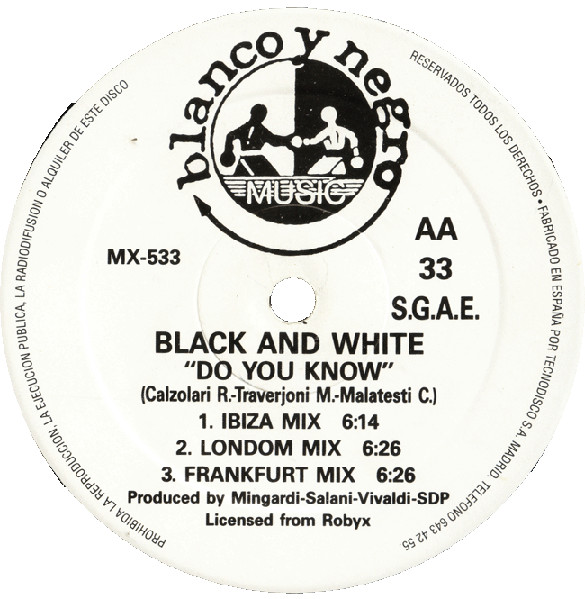 Black & White - Do You Know | Blanco Y Negro (MX 533) - 4
