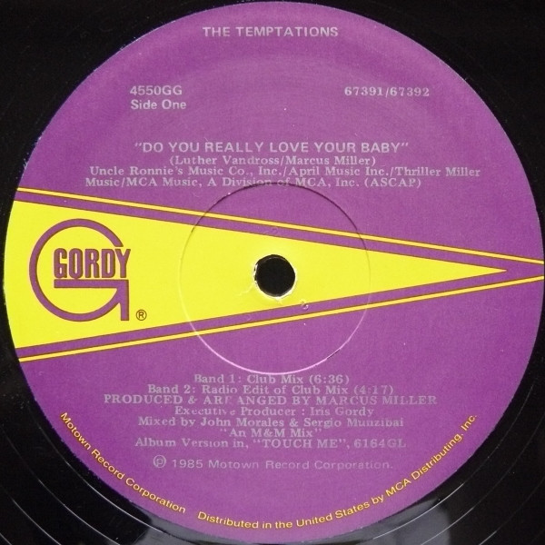 The Temptations - Do You Really Love Your Baby | Gordy (4550GG) - 2