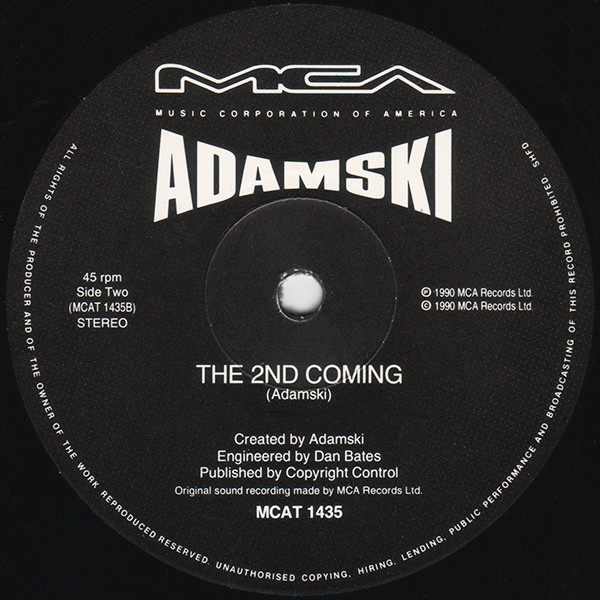 Adamski - The Space Jungle | MCA Records (MCAT 1435) - 4