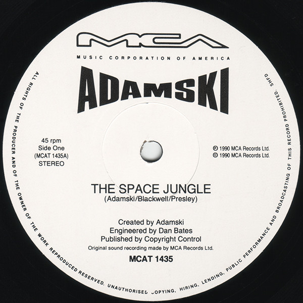 Adamski - The Space Jungle | MCA Records (MCAT 1435) - 3